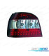 FEUX ARRIÈRE VOLKSWAGEN VW GOLF 3 91-97 LED ROUGE CHROMÉ
