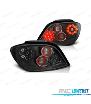 FEUX ARRIÈRE PEUGEOT 307 01-07 LED FOND NOIR