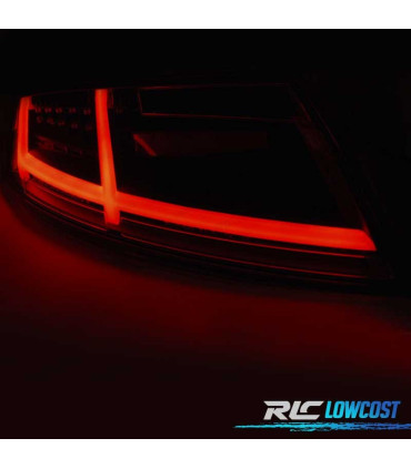 FEUX ARRIÈRE AUDI TT 06-14 FULL LED LIGHT BAR DYNAMIQUE ROUGE FUMÉ