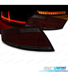 FEUX ARRIÈRE AUDI TT 06-14 FULL LED LIGHT BAR DYNAMIQUE ROUGE FUMÉ