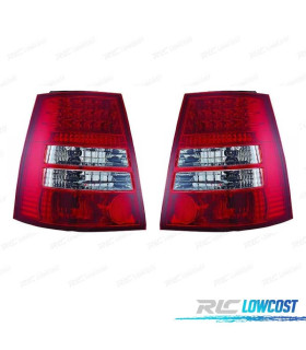 FEUX ARRIÈRE VOLKSWAGEN VW GOLF 4 VARIANT 97-03 LED ROUGE CHROMÉ