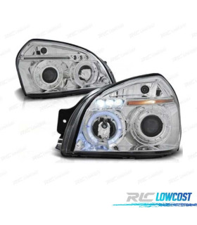 PHARES HYUNDAI TUCSON 04-10 ANGEL EYES FOND CHROMÉ