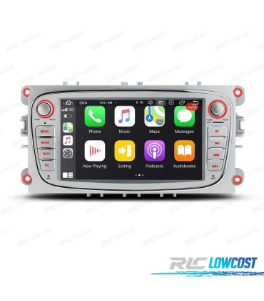 AUTORADIO ANDROID 11 ÉCRAN TACTILE GPS 7" POUR FORD GRIS