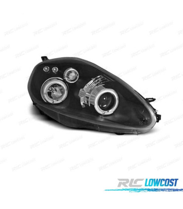 PHARES FIAT GRANDE PUNTO 05-08 ANGEL EYES FOND NOIR