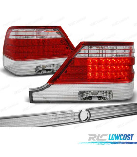 FEUX ARRIÈRE MERCEDES CLASSE S W140 94-98 LED ROUGE CHROMÉ