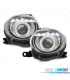 PHARES FIAT 500 07-15 DAYLIGHT ANGEL EYES FOND CHROMÉ
