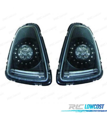 FEUX ARRIÈRE MINI COOPER 06-10 LED FOND NOIR FUMÉ