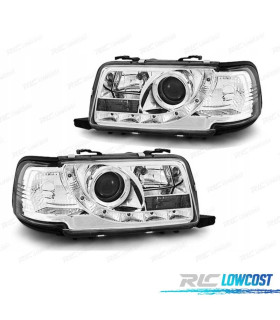 PHARES AUDI 80 91-94 FEUX DIURNES FOND CHROMÉ