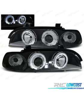 PHARES BMW E39 95-00 ANGEL EYES CCFL FOND NOIR
