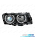 PHARES BMW E38 98-01 ANGEL EYES HALOGÈNE FOND NOIR