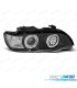 PHARES BMW X5 E53 99-03 ANGEL EYES CCFL FOND NOIR