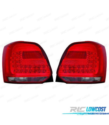 FEUX ARRIÈRE VOLKSWAGEN VW POLO 6R 09-14 LED ROUGE