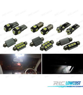 KIT 12 AMPOULES LED INTÉRIEUR POUR VOLKSWAGEN VW POLO MK4 9N 9N3 02-09