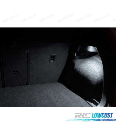 KIT 12 AMPOULES LED INTÉRIEUR POUR VOLKSWAGEN VW POLO MK4 9N 9N3 02-09