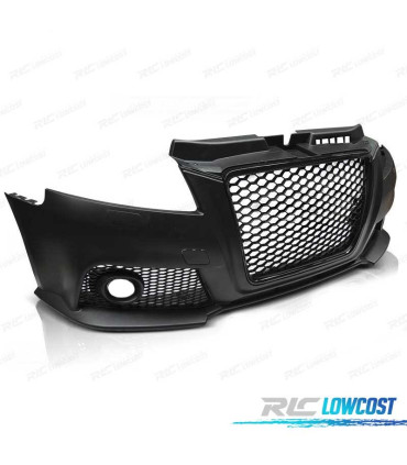 PARE CHOCS FRONTAL AUDI A3 8P 08-12 LOOK RS3 NOIR SRA