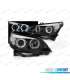PHARES XÉNON BMW E60 05-07 ANGEL EYES CCFL FOND NOIR