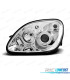 PHARES MERCEDES CLASSE SLK R170 96-04 ANGEL EYES FOND CHROMÉ