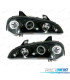 PHARES POUR OPEL TIGRA 95-03 ANGEL EYES FOND NOIR