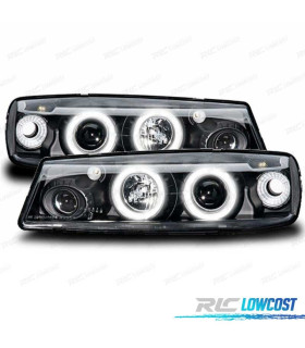 PHARES OPEL CALIBRA 90-98 ANGEL EYES CCFL FOND NOIR