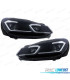 PHARES VOLKSWAGEN VW GOLF 6 08-13 LOOK ARGENT GOLF 7 DYNAMIQUES