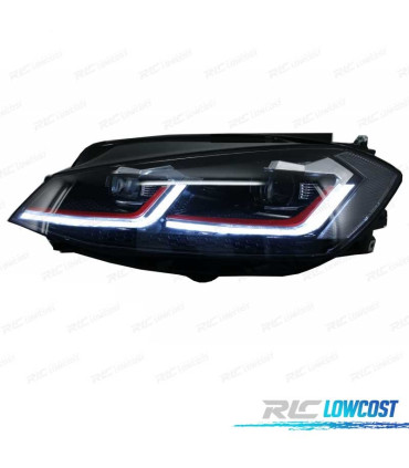 PHARES VOLKSWAGEN VW GOLF 7.5 17-19 LED DYNAMIQUES LOOK GTI