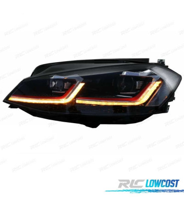 PHARES VOLKSWAGEN VW GOLF 7.5 17-19 FULL LED DYNAMIQUES LOOK GTI