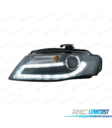PHARES AUDI A4 B8 07-11 DAYLIGHT LED DRL FOND NOIR