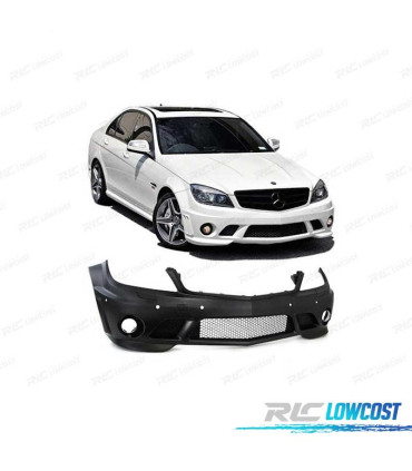 PARE CHOCS FRONTAL MERCEDES W204 07-11 LOOK AMG C63 PDC SRA