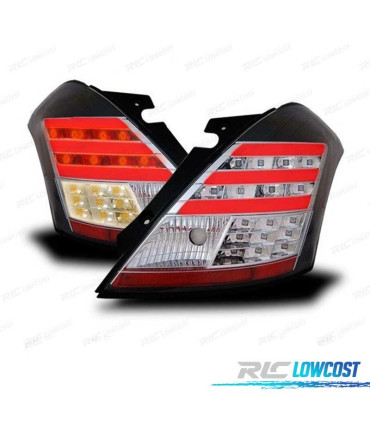 FEUX ARRIÈRE POUR SUZUKI SWIFT SPORT 10-17 LED BAR LTI NOIR