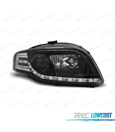 PHARES LED POUR AUDI A4 B7 04-08 NOIR