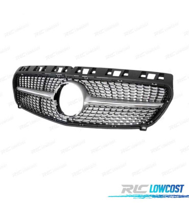 CALANDRE MERCEDES CLASSE A W176 12-15 LOOK DIAMOND CHROMÉ
