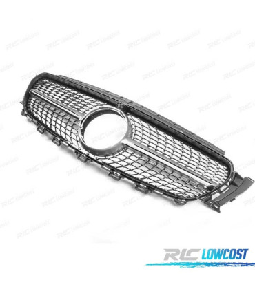 CALANDRE MERCEDES CLASSE E W213 AMG 17-20 CAMÉRA LOOK DIAMOND SILVER