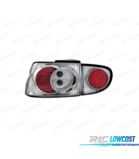 FEUX ARRIÈRE POUR FORD ESCORT MK6 7 93-00 STYLE LEXUS CHROMÉ