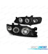 PHARES POUR OPEL VECTRA B 99-02 ANGEL EYES CCFL NOIR