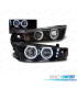 PHARES MITSUBISHI GALANT 8 EA0 96-06 ANGEL EYES CCFL + LED NOIR