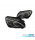 PHARES MERCEDES W205 14-18 DIURNES LED DRL NOIR