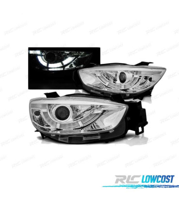 PHARES LED TRU DRL MAZDA CX5 11-15 CHROMÉ