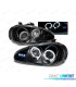 PHARES POUR MAZDA MX3 91-98 ANGEL EYES FOND NOIR