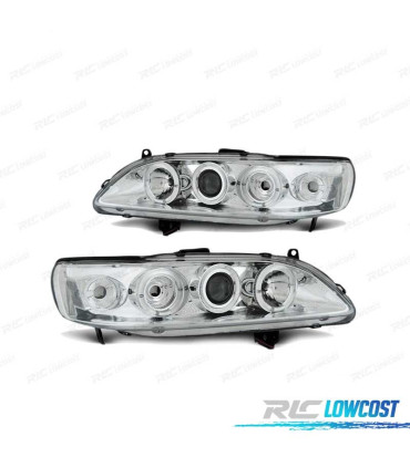 PHARES HONDA ACCORD 98-02 ANGEL EYES USA CHROMÉ