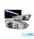 PHARES POUR FORD FOCUS MK3 15-18 TRU DRL LED CHROMÉ