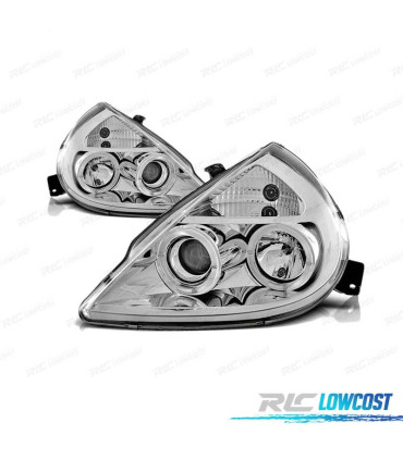 PHARES ANGEL EYES POUR FORD KA 96-08 CHROMÉ
