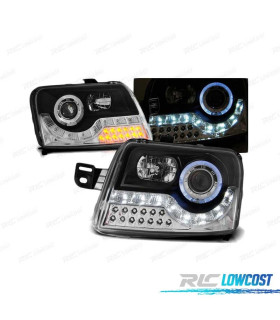 PHARES DIURNES FIAT PANDA 03-11 FOND NOIR
