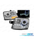 PHARES POUR FIAT PANDA 03 LED ANGEL EYES CHROMÉ