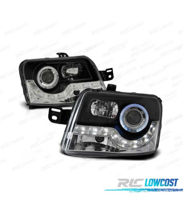 PHARES POUR FIAT PANDA 03-09 LED DAYLIGHT NOIR