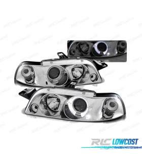 PHARES POUR FIAT PUNTO 93-99 ANGEL EYES CHROMÉ