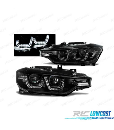 PHARES BMW F30 F31 11-15 LED TRU DRL NOIR