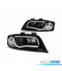 PHARES LED POUR AUDI A6 97-01 TRU DRL NOIR