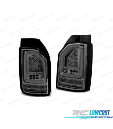 FEUX ARRIÈRE POUR VOLKSWAGEN VW T6 15-19 CLIGNOTANT LED DYNAMIQUE FUMÉ AMOULE OEM