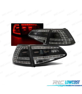 FEUX ARRIÈRE POUR VOLKSWAGEN VW GOLF 7 12-17 LOOK GTI NOIRS