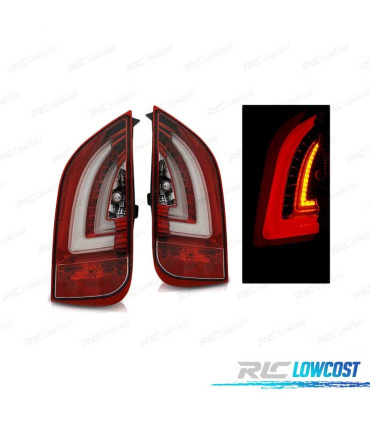 FEUX ARRIÈRE VOLKSWAGEN VW UP! 11- POUR SKODA CITIGO 11- LED BAR ROUGE CLAIR